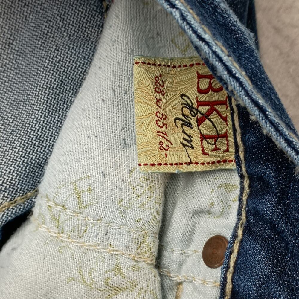 BKE Stella Jeans Women’s 28x33.5 Low Rise Bootcut Dark Wash Y2K Western tall - Picture 6 of 8